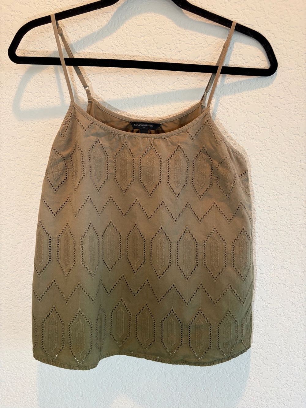 Banana Republic Olive Eyelet Camisole